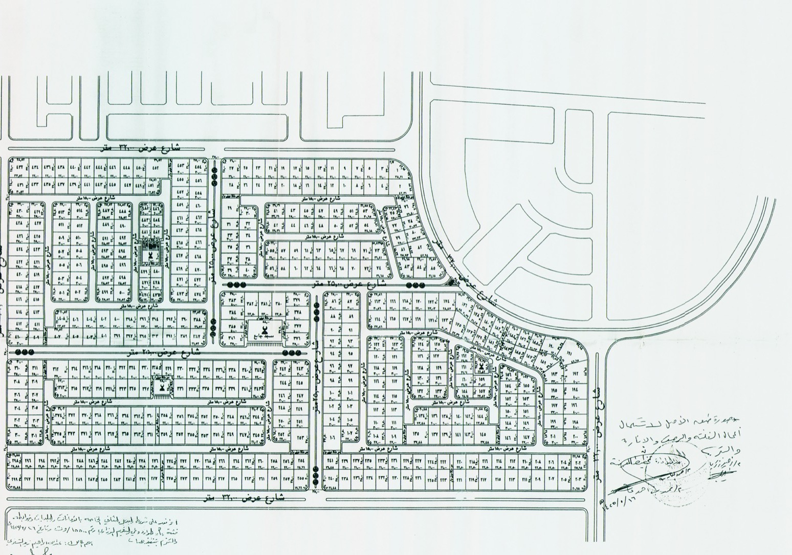 Approved subdivision plan of Al-Safwa 438/B, Dhahban